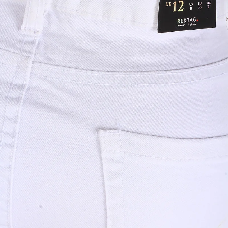 REDTAG Women's White Jeans