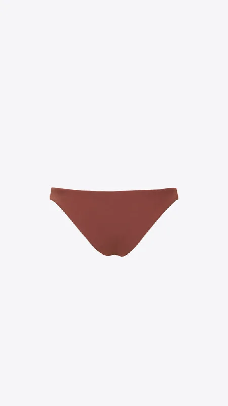 Eighties High Cut Bikini Bottom - Umber