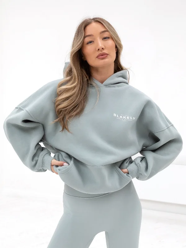 Active Studios Oversized Hoodie - Mineral Blue