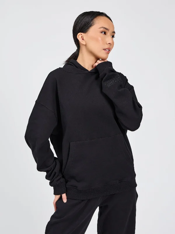 Boyfriend Cloud Hoodie - Onyx Black