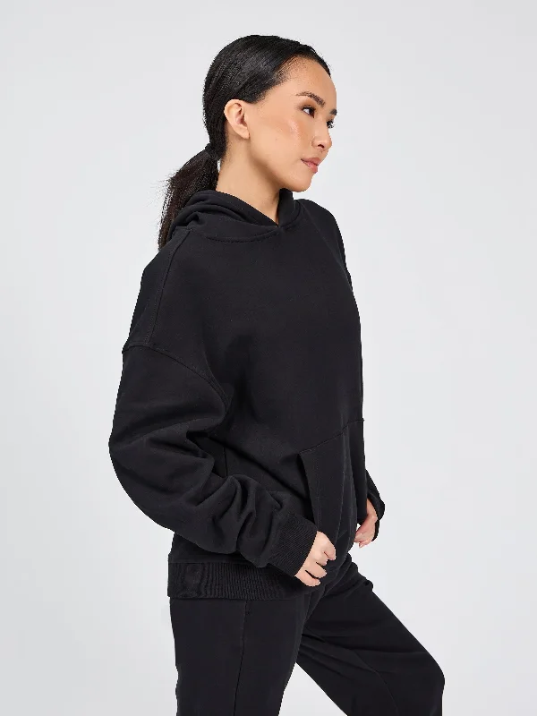 Boyfriend Cloud Hoodie - Onyx Black