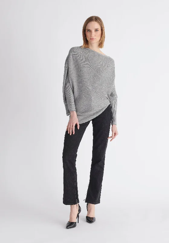 Draped Knitted Jumper