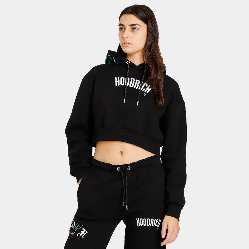 Hoodrich Women's OG Calor Cropped Pullover Hoodie / Black