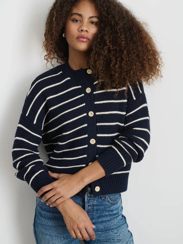 Nico Striped Cardigan in Cotton