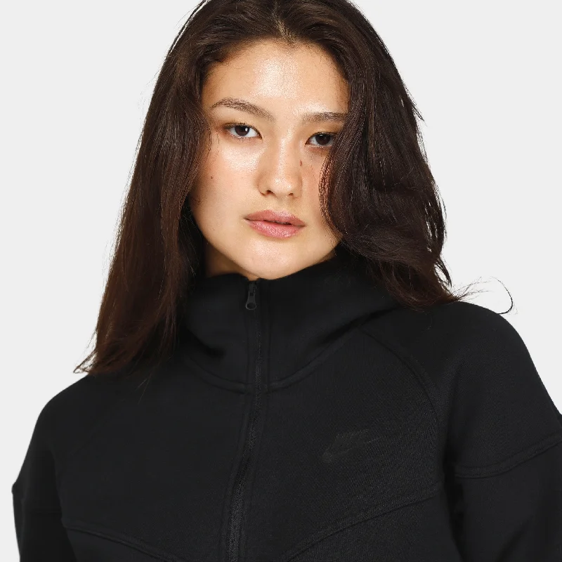 Nike Sportswear Women's Tech Fleece Windrunner Full Zip Hoodie Black / Black