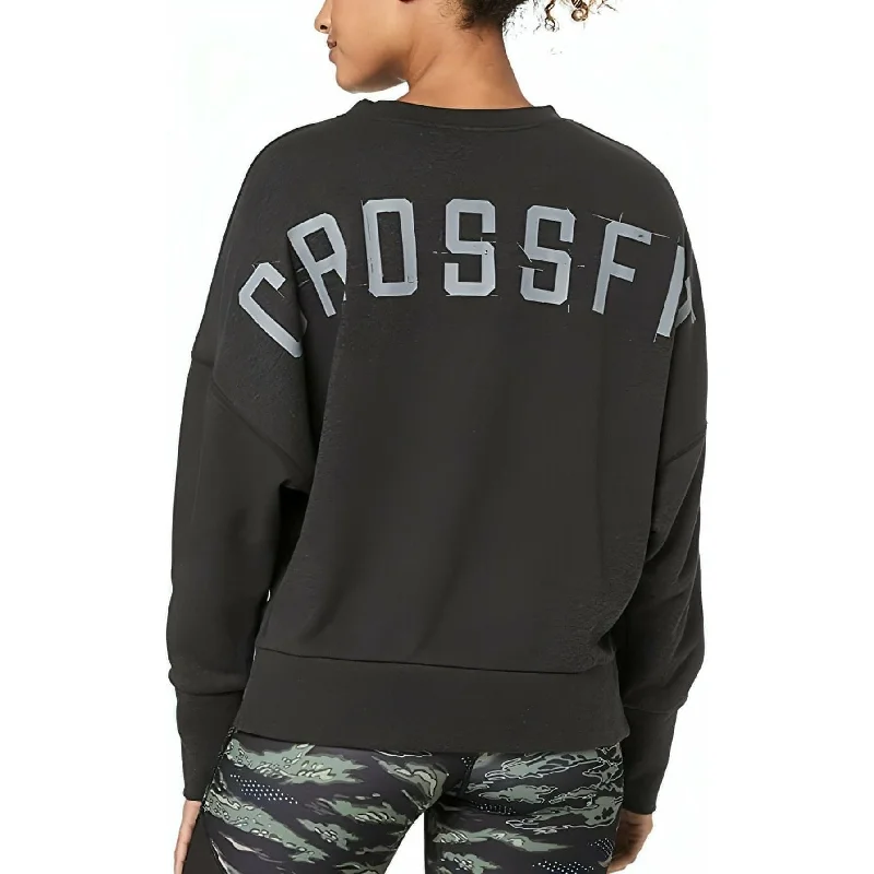 Reebok CrossFit Terry Crew Womens Sweatshirt - Black