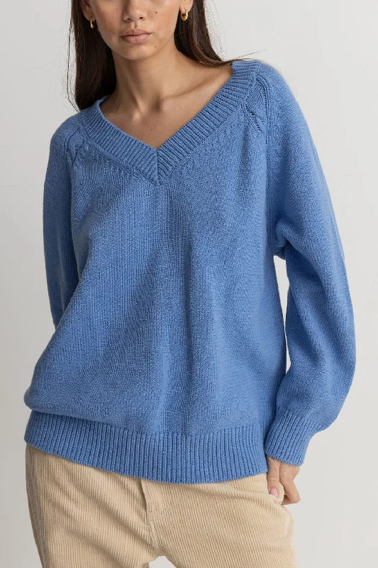 Rhythm Moonstone Oversized V Neck Pullover