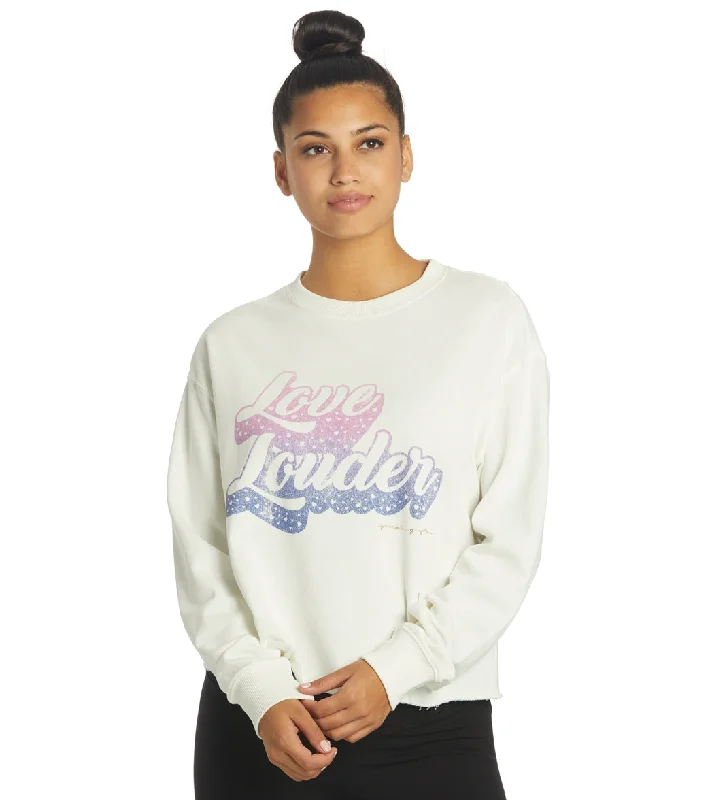 Spiritual Gangster Love Mazzy Pullover Sweatshirt Stone