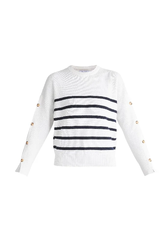 Striped Button Jumper