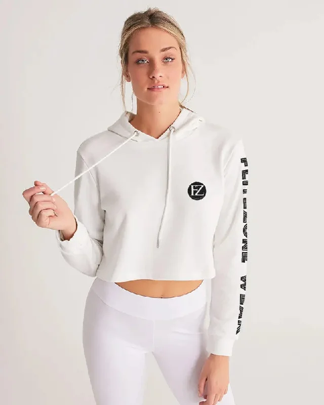 WHITE FLITE Women's Cropped Hoodie