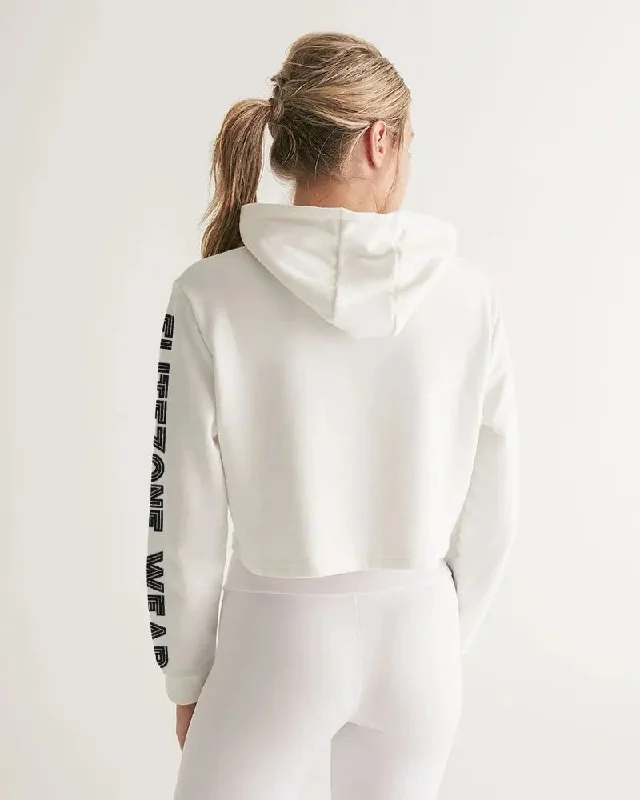 WHITE FLITE Women's Cropped Hoodie