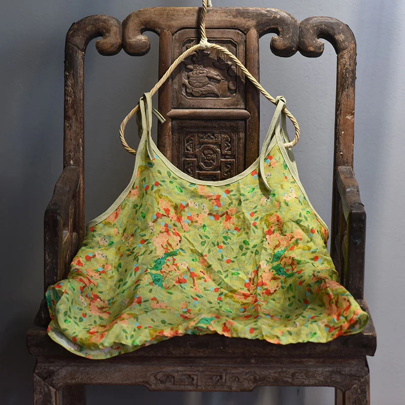 Women Summer Floral Printed Casual Vest