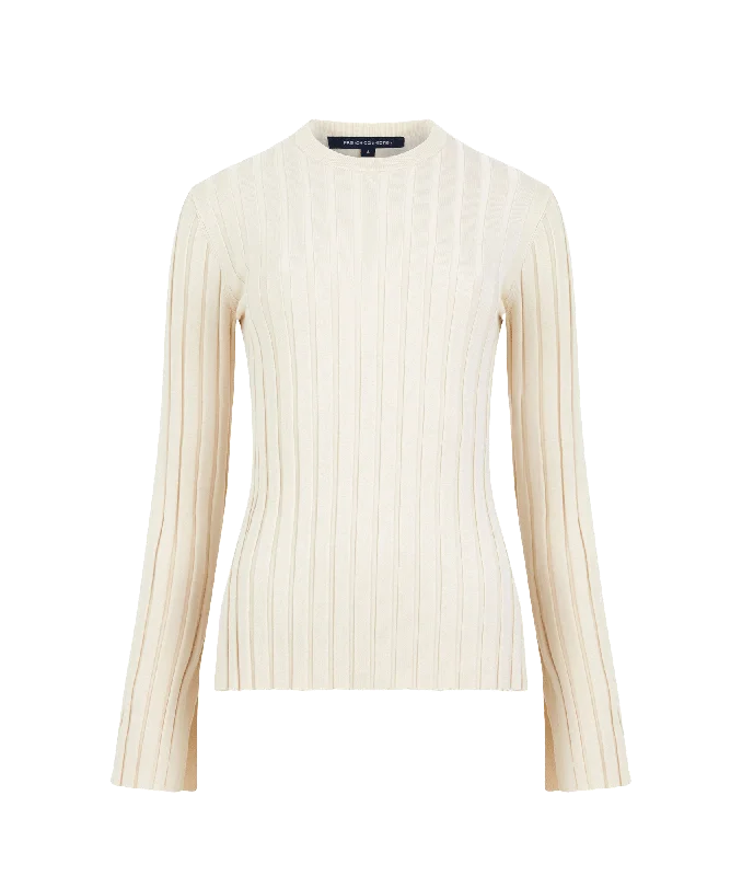 Minar Eco Pleated Sweater - Cream