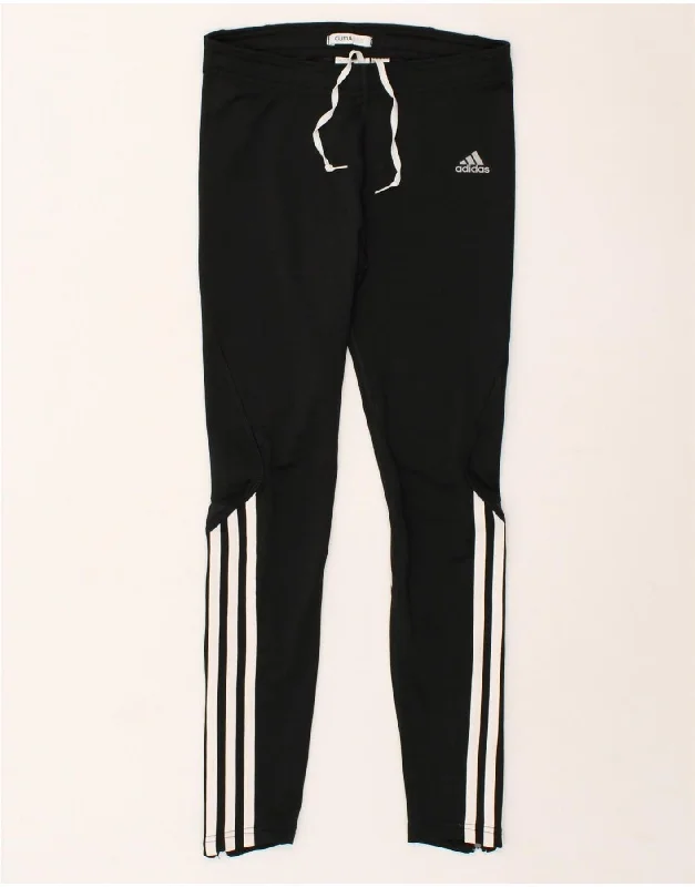 ADIDAS Womens Clima 365 Tracksuit Trousers UK 10 Small Black Polyester