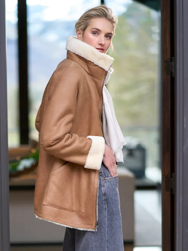 Annelie Reversible Shearling Coat