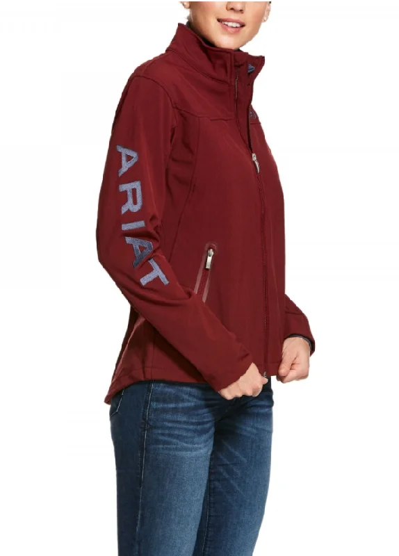 Ariat Women NewTeam Softshell Burgundy (cabernet heather) - Burgundy/Navy