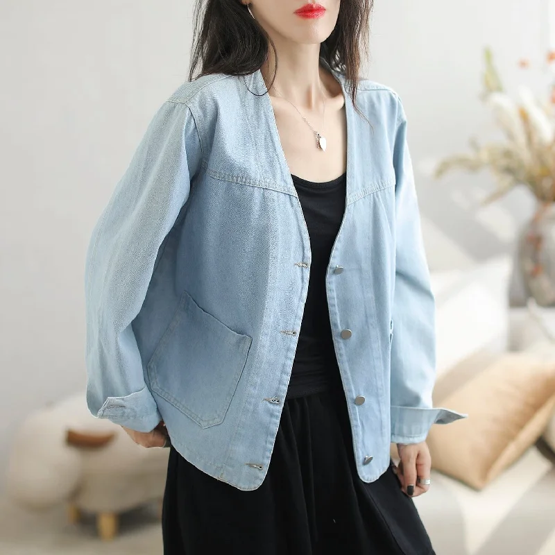 Autumn Loose Casual Fashion Cotton Denim Jacket