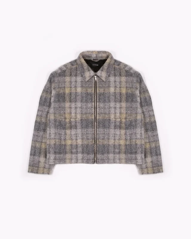 Zip Chore Coat - Fade Plaid Wool