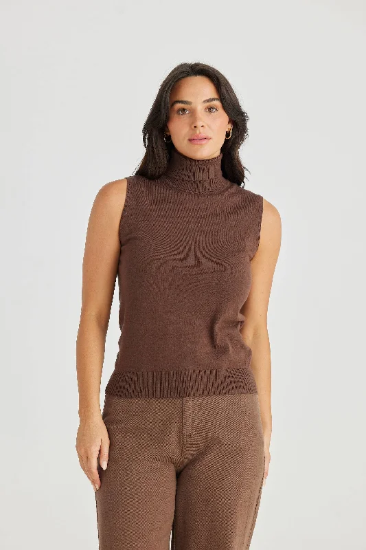 Brave & True Skye Knit Top - Cocao