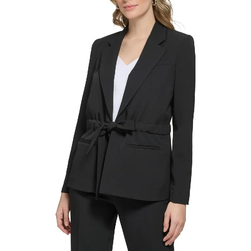 Calvin Klein Womens Woven Long Sleeves Suit Jacket