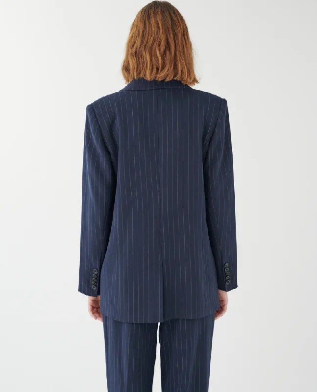 Dea Kudibal Vilettie Blue Pinstripe Blazer