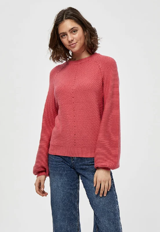 Dita Graphic O-neck Pullover - Rapture Rose