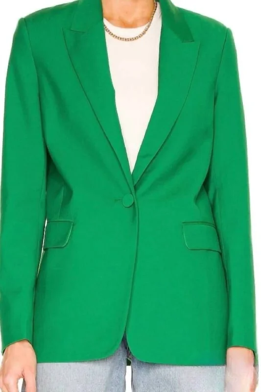 Drew Relaxed Blazer In Green