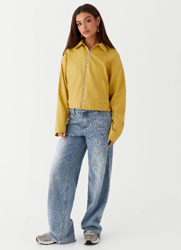 Elara Oversized Jacket - Yellow