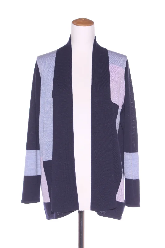 ELLA J (LN) Colour block merino cardi! 14