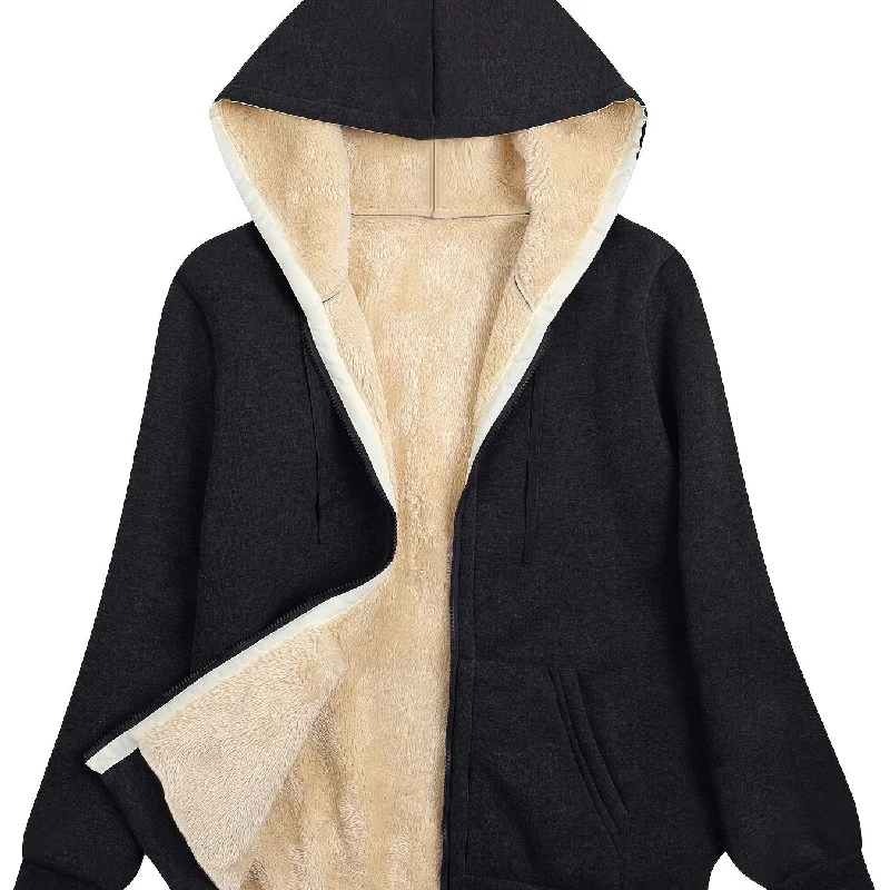 Fashionable Womens Hooded Jacket Comfy and Stylish Outerwear