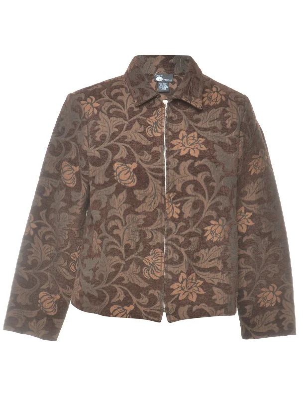 Floral Print Tapestry Jacket - L