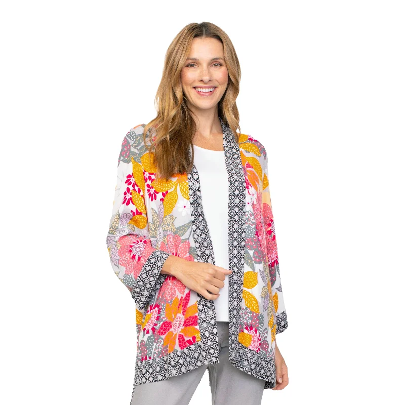 Habitat Viscose Rayon Floral Kimono in Melon - 39540-MN