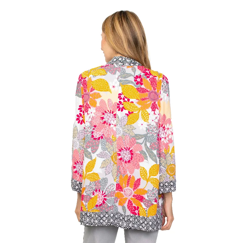 Habitat Viscose Rayon Floral Kimono in Melon - 39540-MN