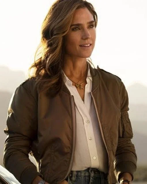 Jennifer Connelly Top Gun Maverick Brown Jacket