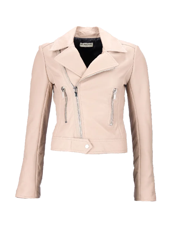 lambskin biker jacket