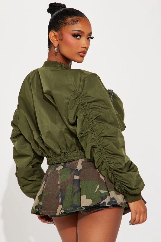 Last Call Bomber Jacket - Olive