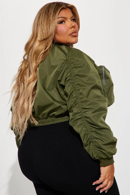 Last Call Bomber Jacket - Olive