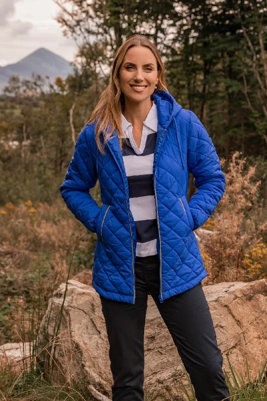 Blue Lightweight Quilted Jacket