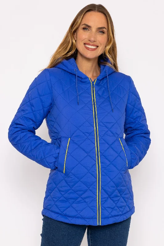 Blue Lightweight Quilted Jacket