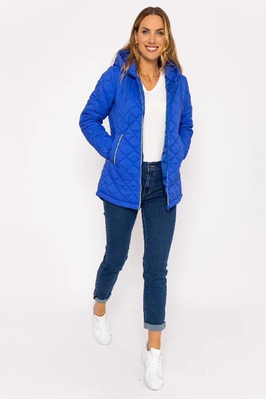 Blue Lightweight Quilted Jacket