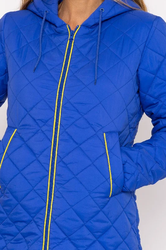 Blue Lightweight Quilted Jacket