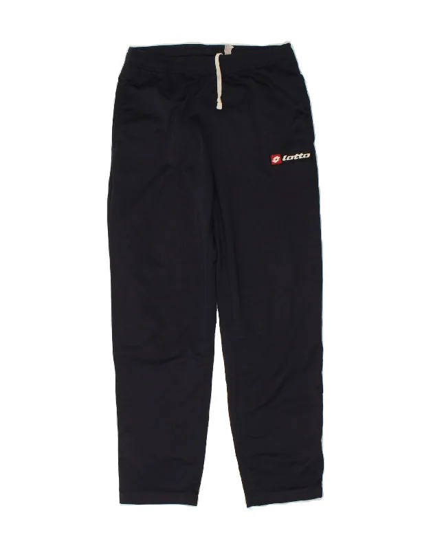 LOTTO Womens Graphic Tracksuit Trousers UK 10 Small Navy Blue