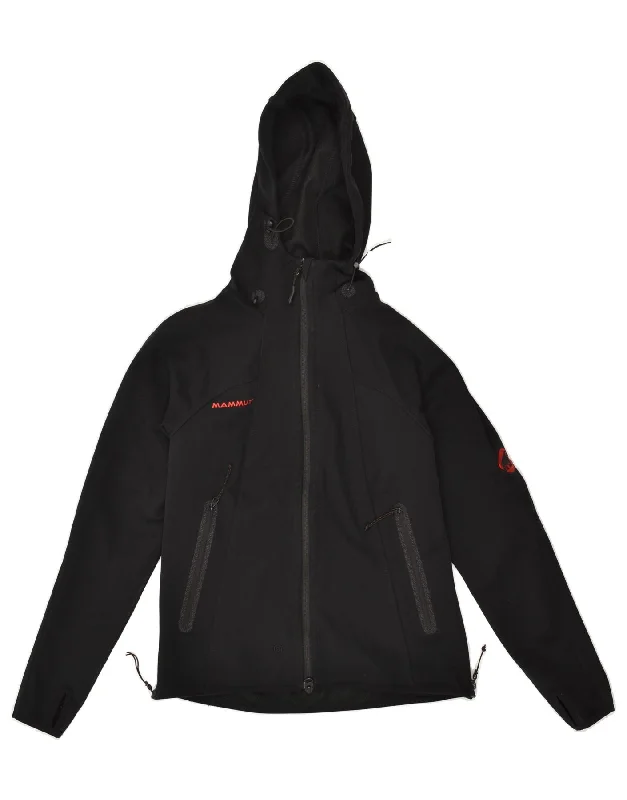 MAMMUT Womens Hooded Windbreaker Jacket UK 12 Medium Black