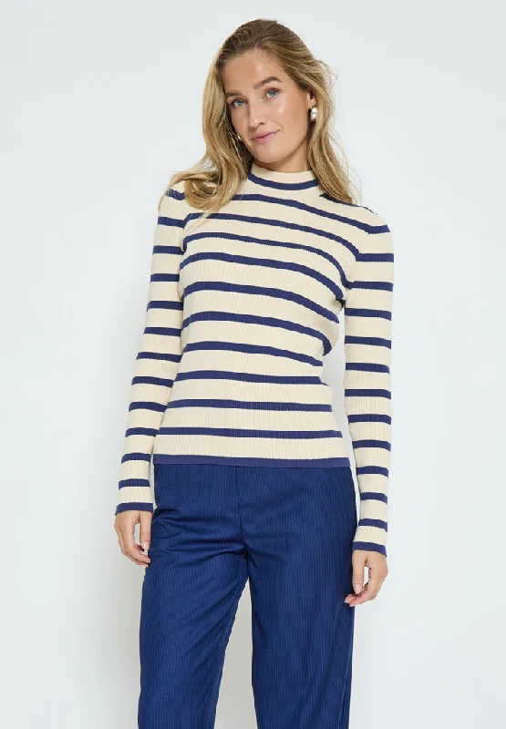 MSMaluma Pullover - Blue Depths Striped