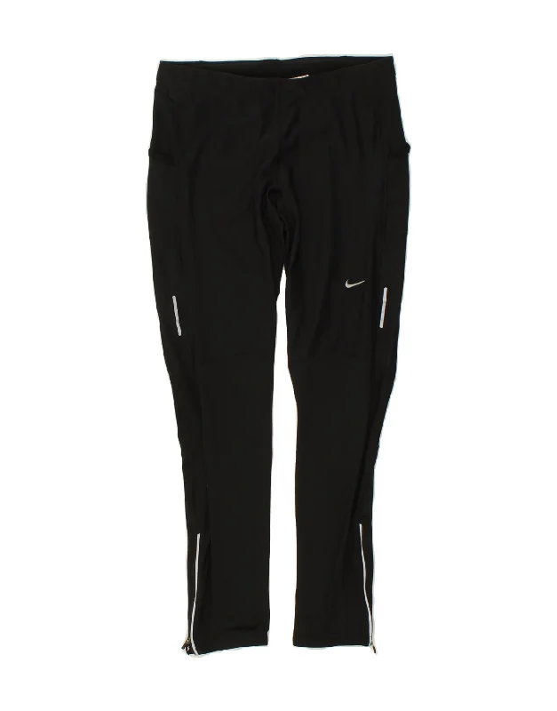 NIKE Womens Tracksuit Trousers UK 18 XL Black Polyester