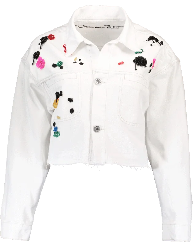 Paint Splatter Denim Jacket