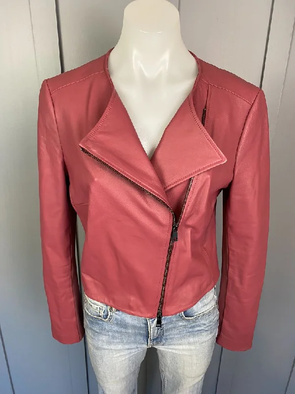 Pink Portmans Leather Jacket, 12