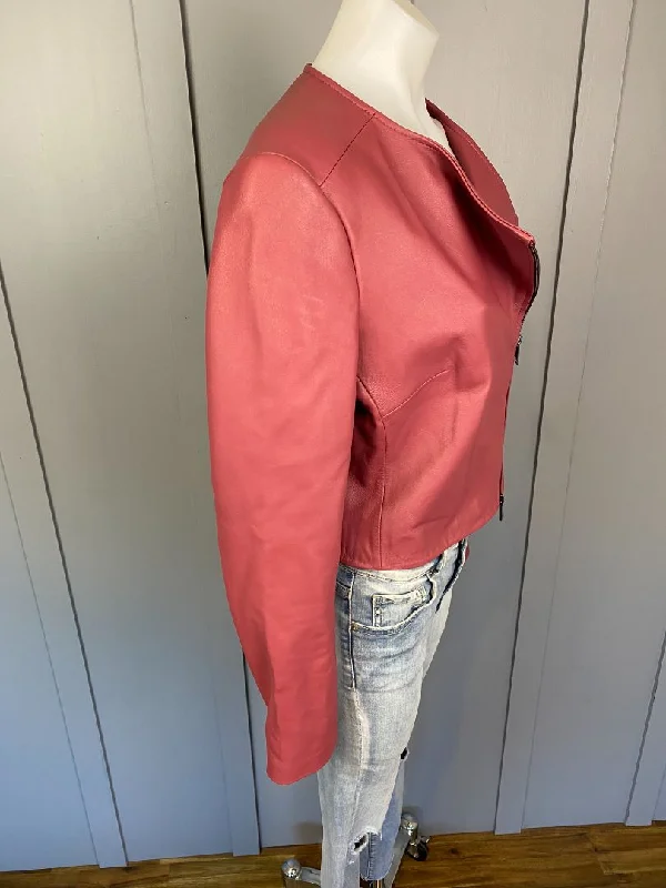 Pink Portmans Leather Jacket, 12