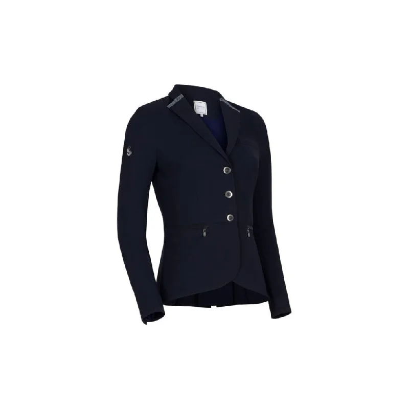 Samshield Ladies Competition Jacket Victorine Navy Crystal Fabric Rose Gold