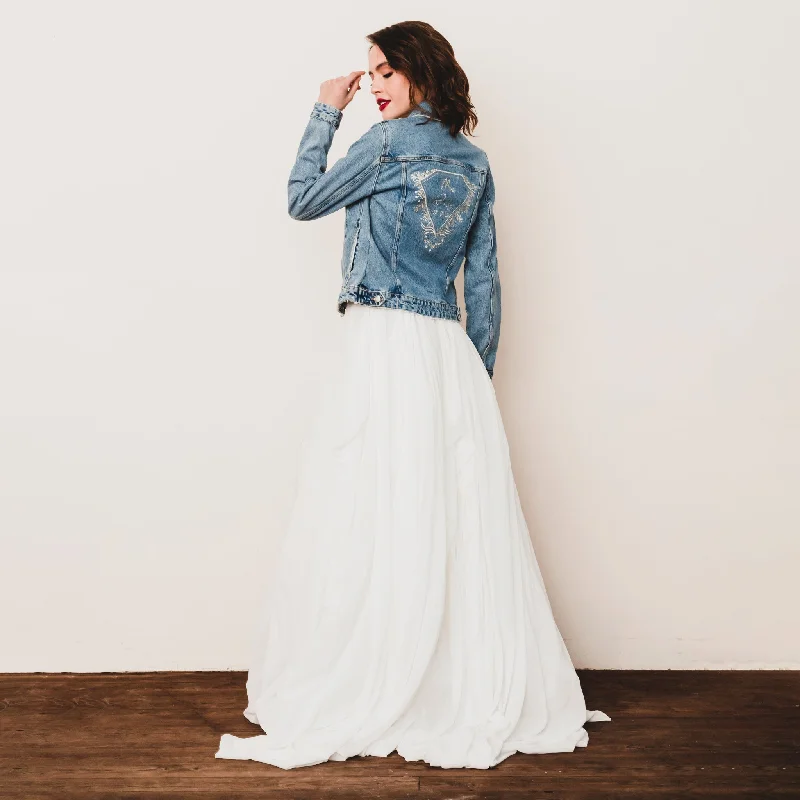 Shine Bright Denim Bridal Jacket